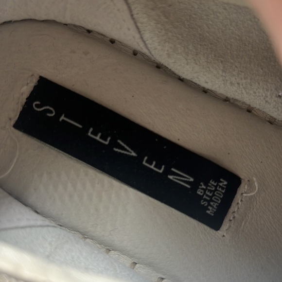 Steve Madden white espadrille sneakers size 9.5 - Picture 6 of 6